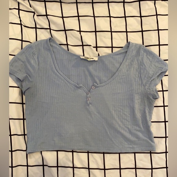 Double Zero | Tops | Blue Double Zero Top | Poshmark